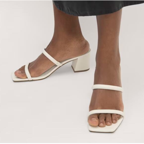 NWT Everlane Women's The Double Strap Heel Canvas size 6 - Picture 1 of 5